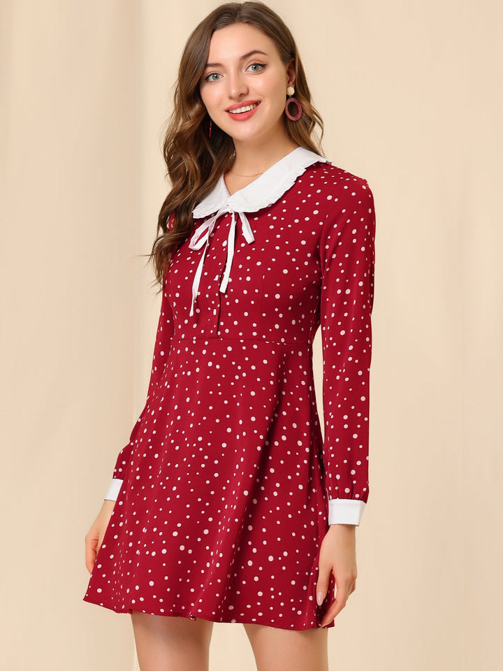 Odette | Polka Dot Peter Pan Dress