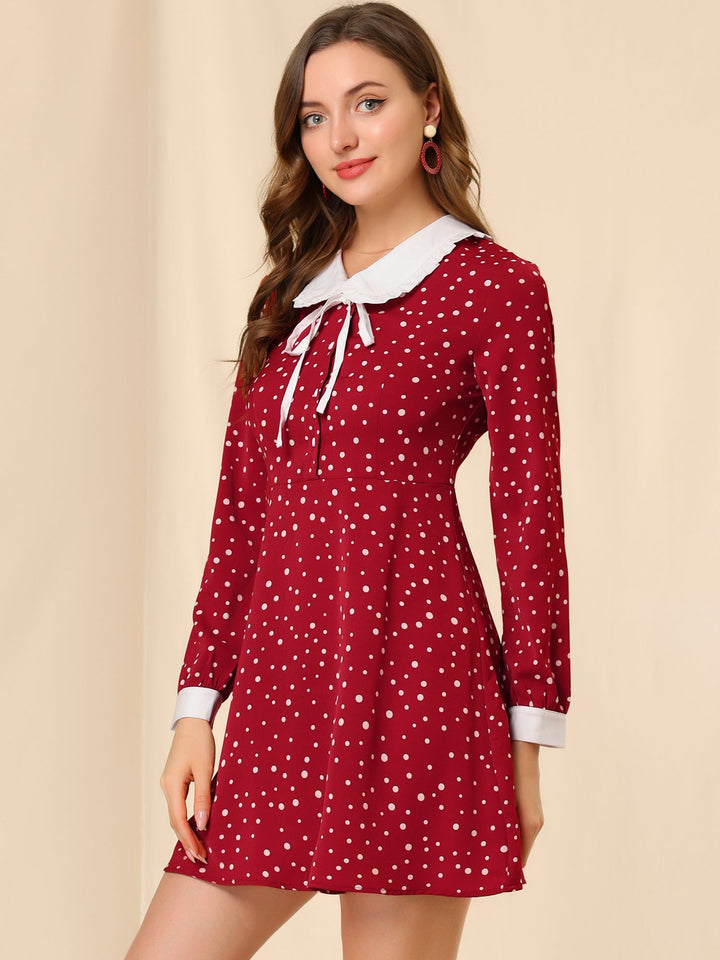 Odette | Polka Dot Peter Pan Dress