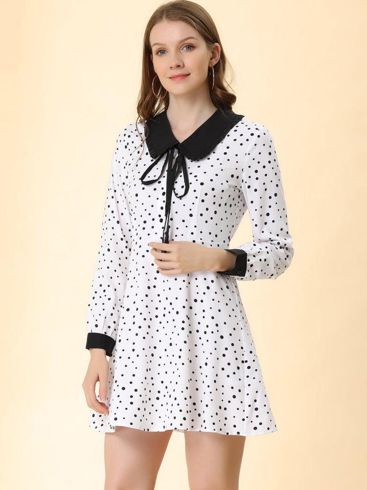 Odette | Polka Dot Peter Pan Dress