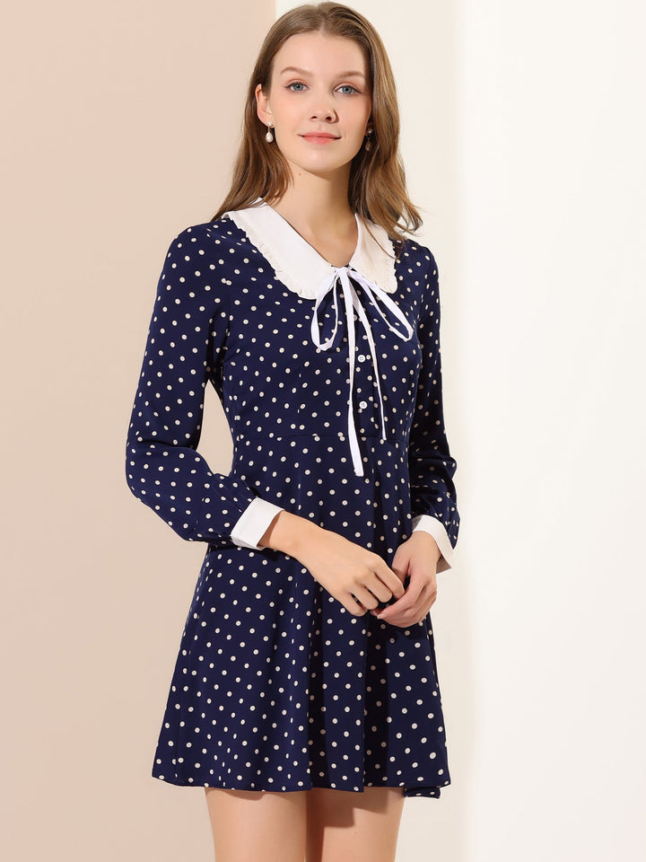Odette | Polka Dot Peter Pan Dress
