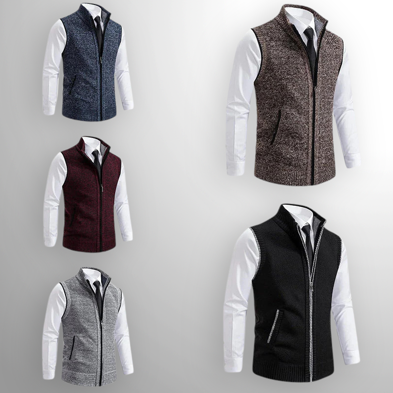Callen | Smart Layer Zip Knit Vest